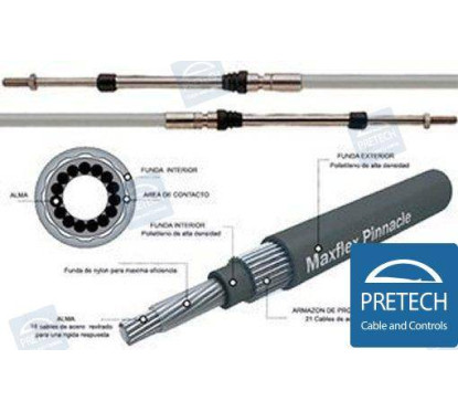 ENGINE CONTROL CABLE 3300S SS 23 " SCHALTKABEL 3300S SS 23 "" 7,00 M. "