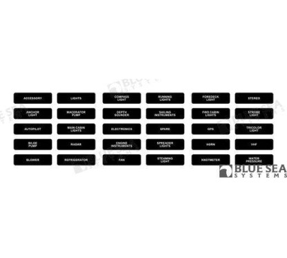 LABEL KIT  DC PANEL BASIC BLACK