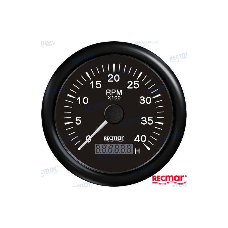 tachometer 1.0/10.0 - 0/4000 rpm black €50.90