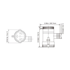 Neautomātiskais tilpnes sūknis  SEAFLO 1100gph 12v 12,65 €