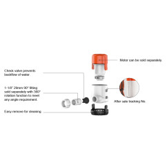 Tilpnes sūknis automātiskais SEAFLO  s13b 12v 2000gph 59,62 €
