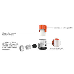 tilpne atsūknēšanas sūknis SEAFLO s13a 12v 3000gph 64,06 €