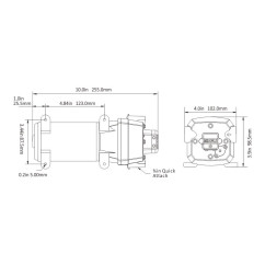 spiediena ūdens sūknis SEAFLO  24v 17lpm 2,8bar 41 sērija 68,00 €