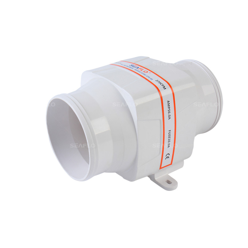 Līnijas  ventilators SEAFLO 12V 4"/105mm 465m3/h 6A 22,70 €
