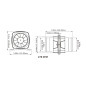 Līnijas  ventilators SEAFLO 12V 4"/105mm 465m3/h 6A