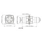 gaisa līnijas ventilators SEAFLO  12v 3"/76mm 220m3/h 2,5A