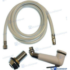 dušas krāns 3/8" 2,5 m balts
