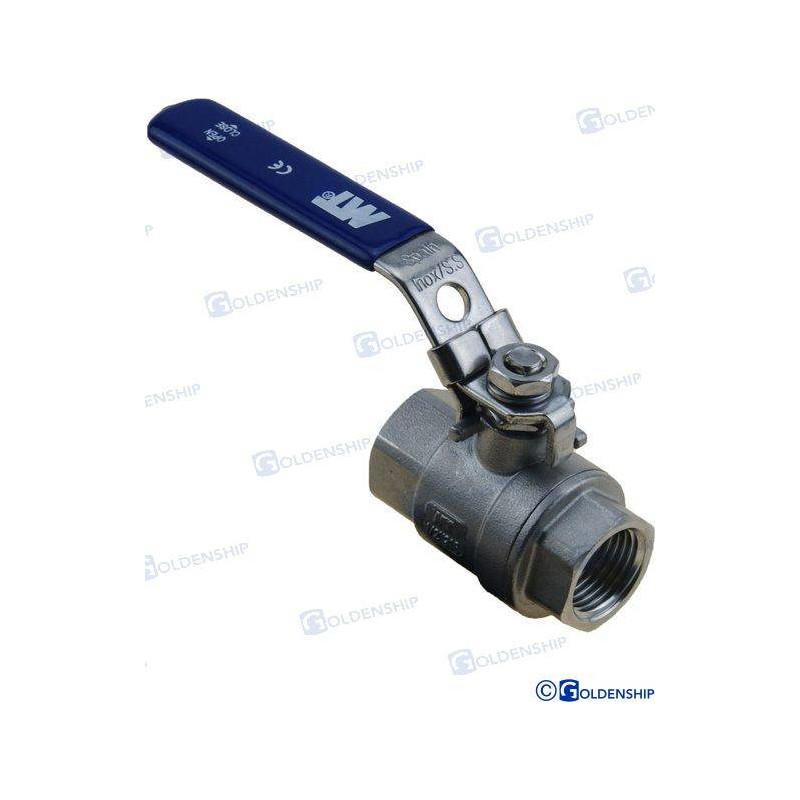 lodveida vārsts 1/2" nerūsējošais 11,70 €