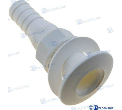 Plastmasas jūras krāns ar šļūtenes adapteri 5/8" šļūtene 16 mm