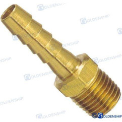 Misiņa šļūtenes adapteris 1/4" - 10 mm