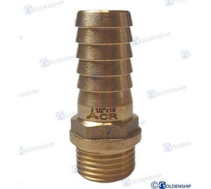 1/2'' x 19 mm misiņa šļūtenes astes kr