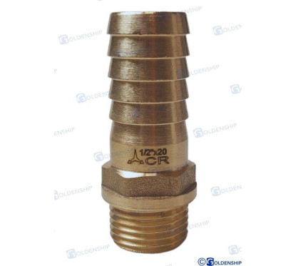 1/2'' x 20 mm misiņa šļūtenes astes kr
