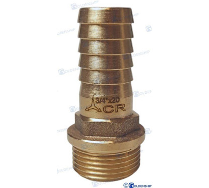 3/4'' x 20 mm misiņa šļūtenes astes kr