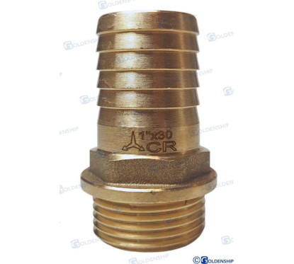 1'' x 30 mm misiņa šļūtenes astes 1'' x 30 mm kr