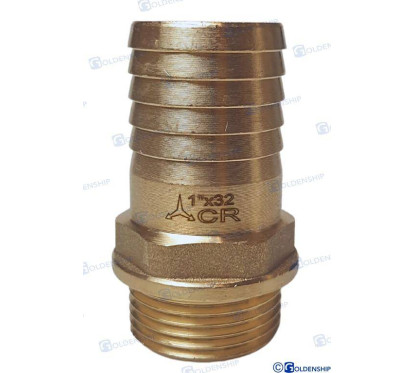 1'' x 32 mm misiņa šļūtenes astes 1'' x 32 mm misiņa cr