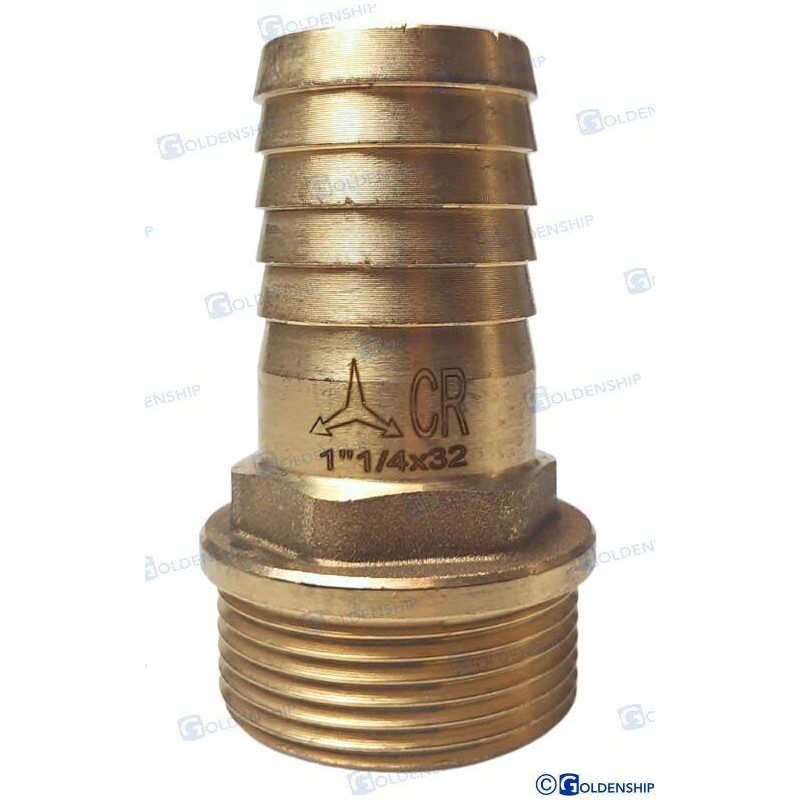 šļūtenes aste 1''1/4 x 32 mm misiņa cr 13,10 €