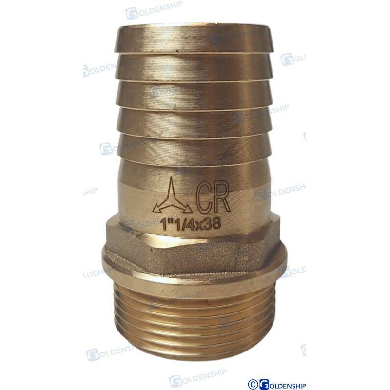 šļūtenes aste 1''1/4 x 38 mm misiņa cr 14,56 €
