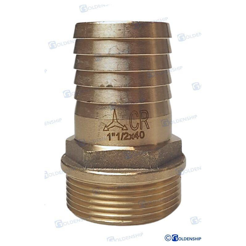 šļūtenes aste 1''1/2 x 40 mm misiņa cr 16,70 €