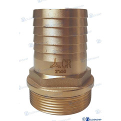 šļūtenes aste 2'' x 50 mm misiņa cr