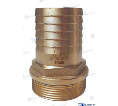 šļūtenes aste 2'' x 50 mm misiņa cr
