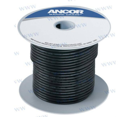 500' alvas vara stieple 18 awg melna 0,8mm 152m