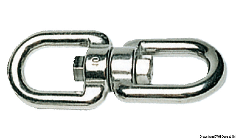 Swivel, double-eye AISI 316 13 mm