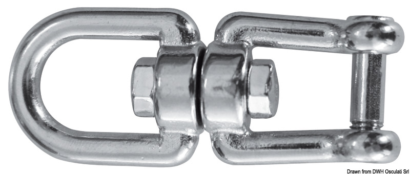 Eyelet/shackle swivel AISI 316 10 mm