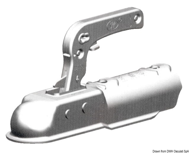 Round tow hook 50 mm 1300 kg