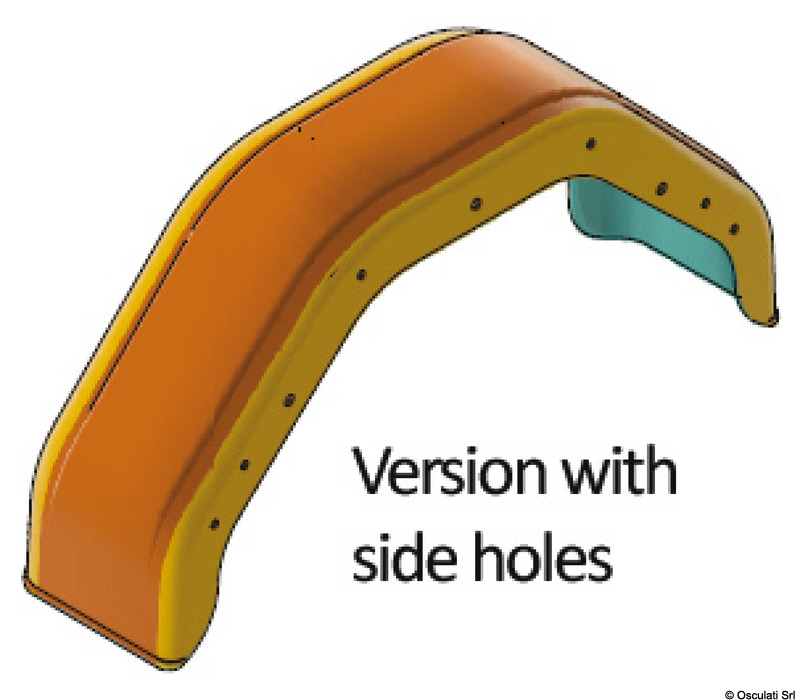 Moplen mudguard, 12"/13" wheels w/side holes