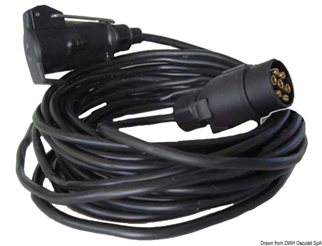 Extension cable for trailer 7 poles 5 m