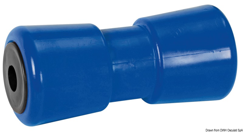 Central roller, blue 286 mm Ø hole 30 mm