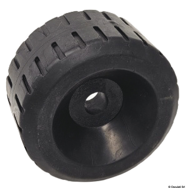 Side roller, black 140x80 mm Ø hole 21 mm