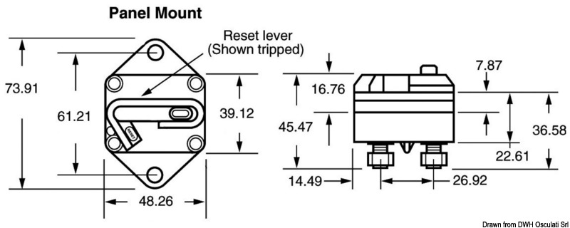 Built-in thermal switch 120 A