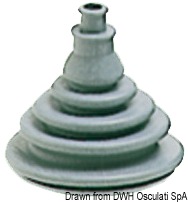 Fairlead bellow, grey rubber