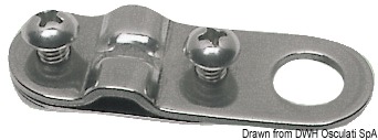 SS clamp for shrouds