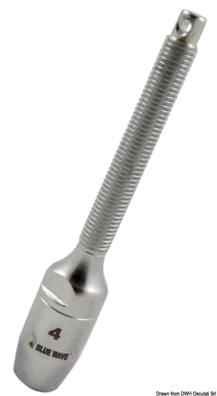 Threaded terminal for Ø 4 mm rope