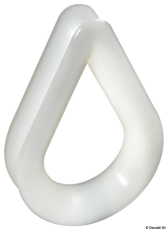 White nylon thimble Ø 20 mm
