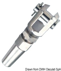 SS fork terminal Ø 6 mm