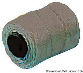 Spare line for harpoon, black 2 mm
