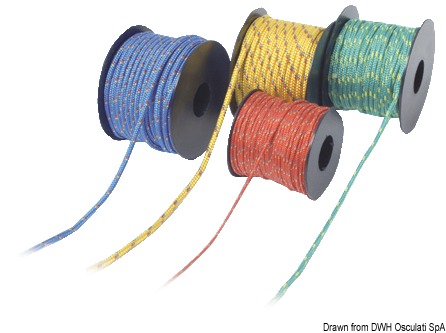 Reel of polypropylene braid, blue 2 mm x 30 m