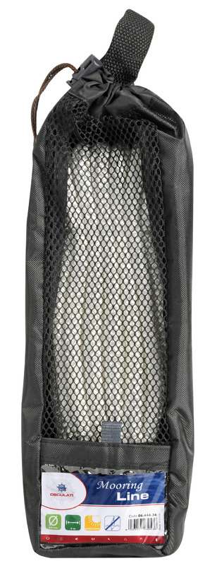 Spliced mooring line black 14 mm x 9 m