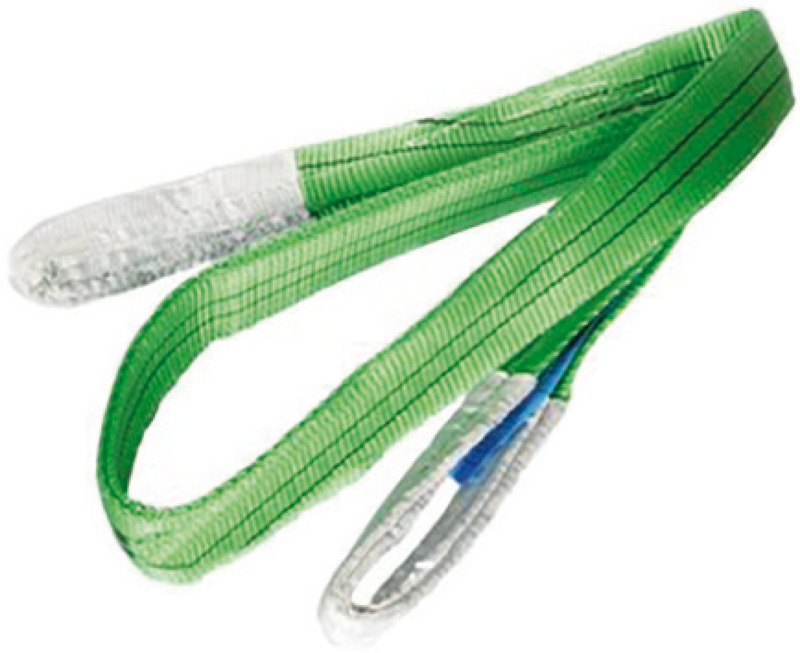 Strap for ground mooring H: 3.5m  65 mm green