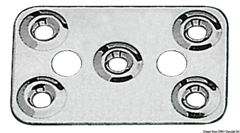 Plate for belt fixing 62 x 40 mm