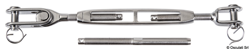 Turnbuckle press-fitting terminal 1/4" cable 3 mm