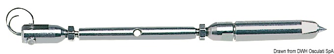 Turnbuckle AISI 316 for Parafil cable 7 mm