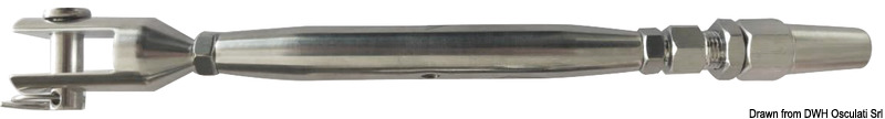 Turnbuckle w. biconical terminal 6 mm
