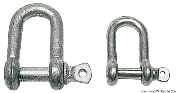 Shackle made of galvanized steel 10 mm