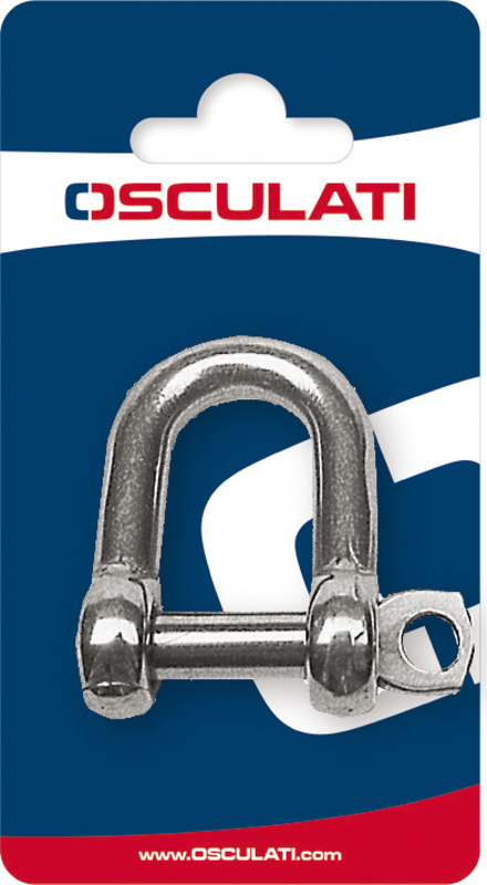 SS AISI 316 D-shackle 6 mm (retail 1 pc.)