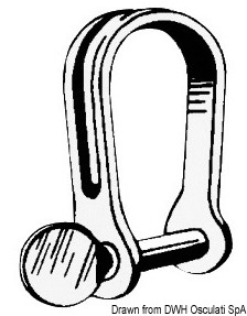 SS long strip shackle 6 mm