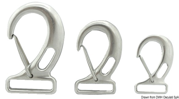 Snap-hook AISI 316 for webbing 52x26 mm